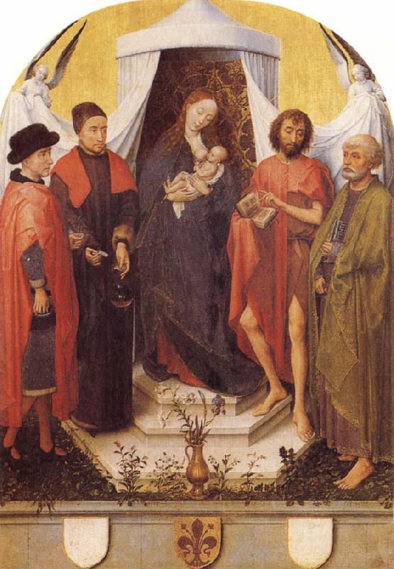 Roger Van Der Weyden Madonna with Four Saints Sweden oil painting art